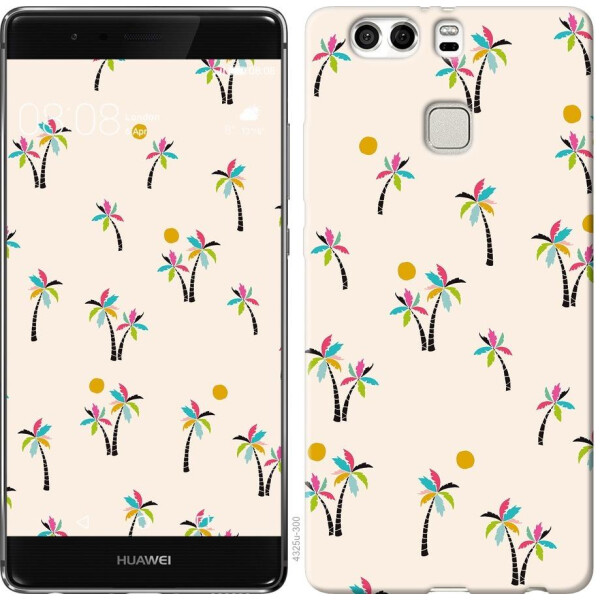 

Чехол на Huawei P9 Plus Пальмочки (04798)