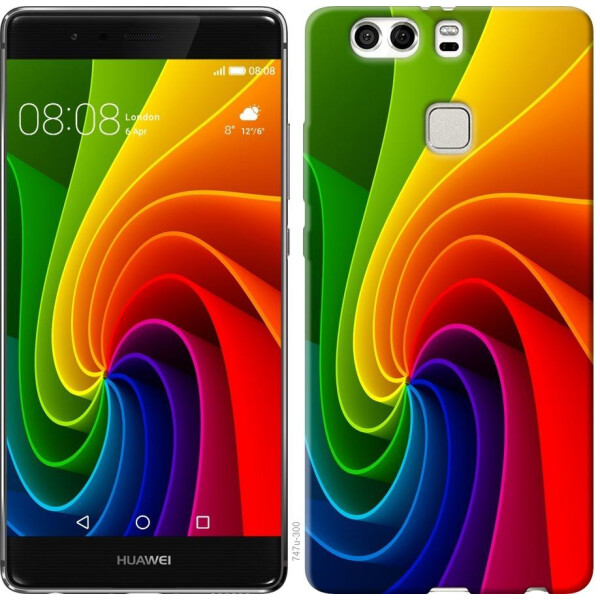 

Чехол на Huawei P9 Plus Радужный вихрь (04798)
