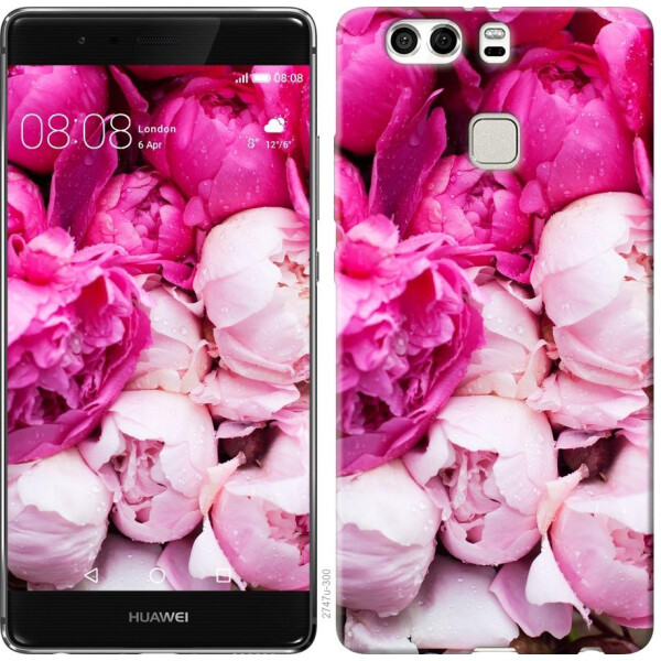 

Чехол на Huawei P9 Plus Розовые пионы (04798)