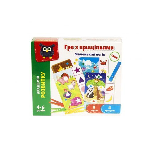 

Игра с прищепками "Маленький логик" (укр) VT5303-11
