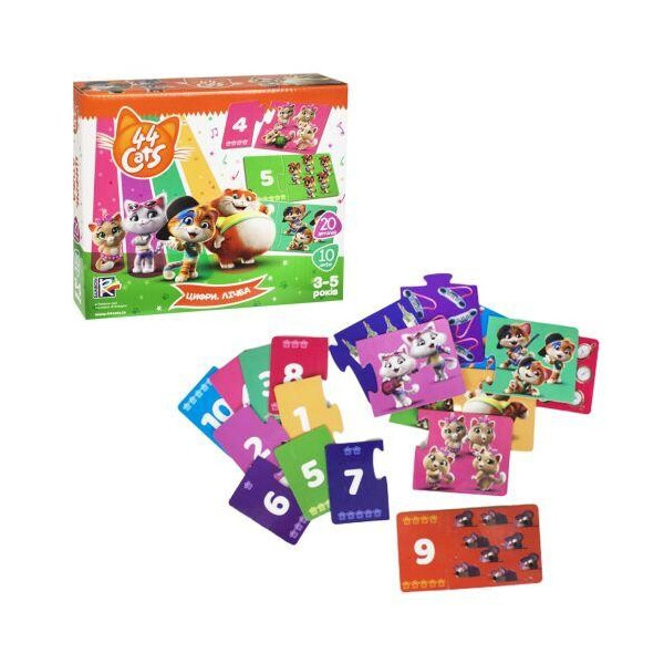 

Игра развивающая "44 Кота. Цифры. Счет" (укр) VT5202-15
