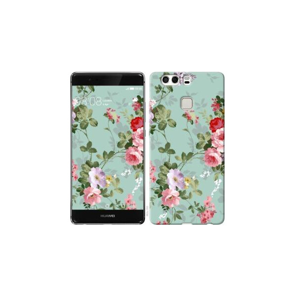 

Чехол на Huawei P9 Plus Цветочные обои 2 (04798)