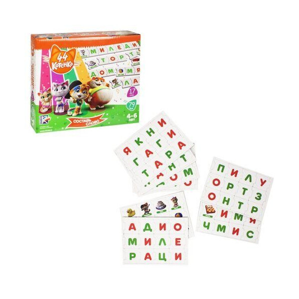 

Игра развивающая "44 Кота. Собери слово" (рус) VT5202-08