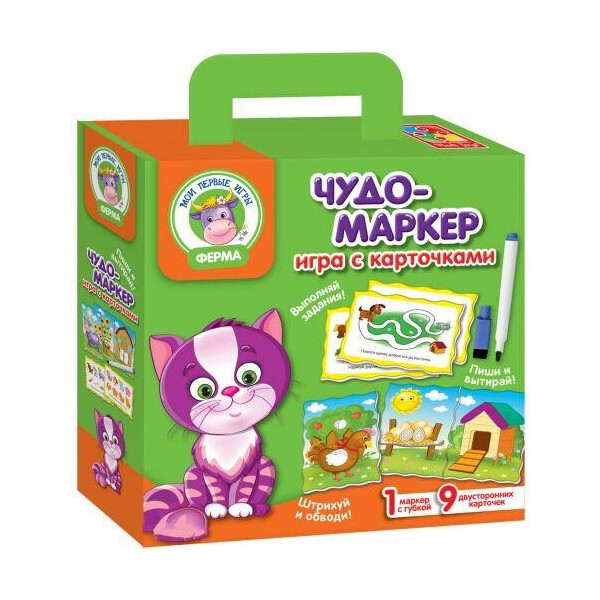 

Игра с карточками "Чудо-маркер" Ферма VT2100-12