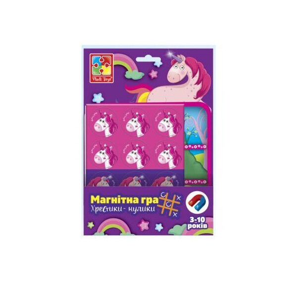 

Магнитная игра "Крестики-нолики: Единорожки" (укр) VT3703-08