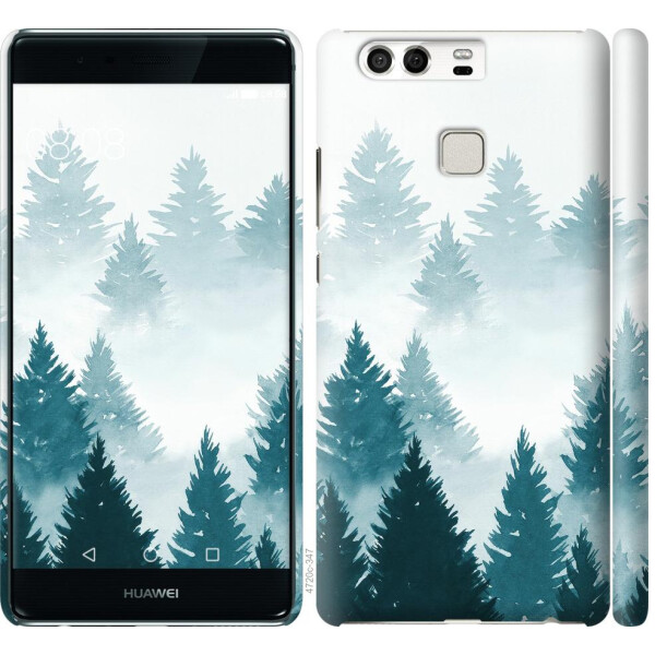 

Чехол на Huawei P9 Акварельные Елки (04798)