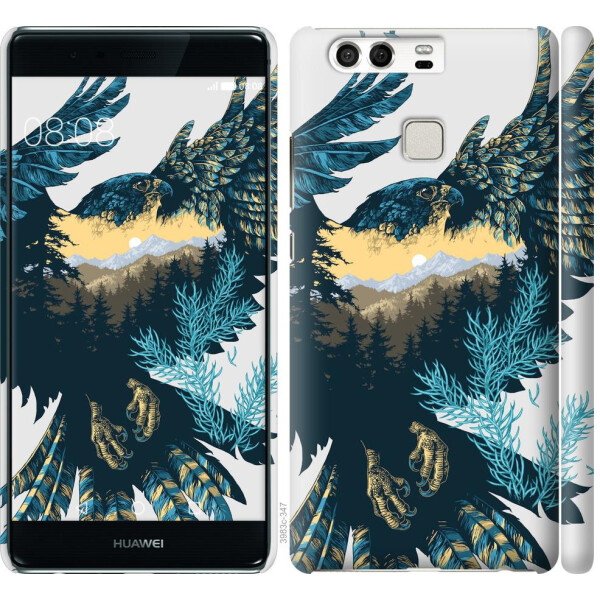 

Чехол на Huawei P9 Арт-орел на фоне природы (04798)