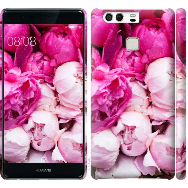 

Чехол на Huawei P9 Розовые пионы (04798)