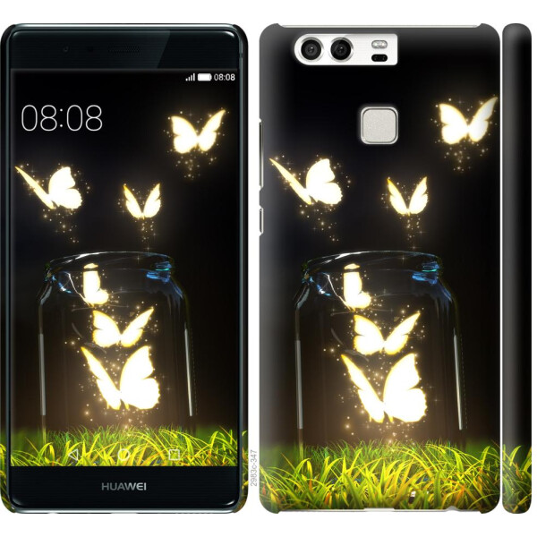 

Чехол на Huawei P9 Светящиеся бабочки (04798)