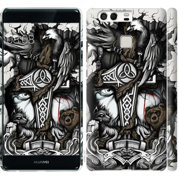 

Чехол на Huawei P9 Тату Викинг (04798)