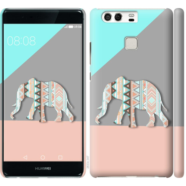 

Чехол на Huawei P9 Узорчатый слон (04798)