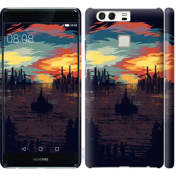 

Чехол на Huawei P9 Череп-абстракция (04798)