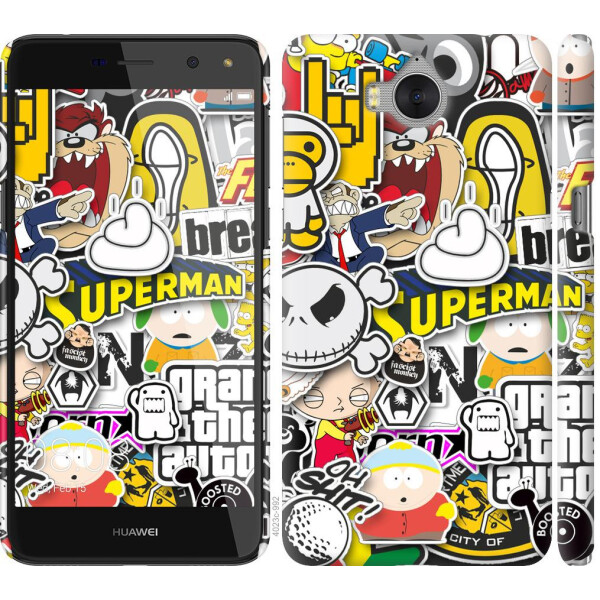 

Чехол на Huawei Y5 2017 Popular logos (04798)