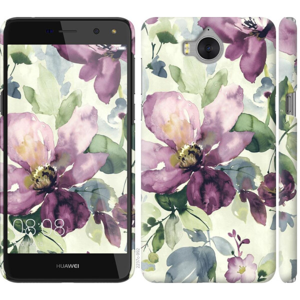 

Чехол на Huawei Y5 2017 Цветы акварелью (04798)