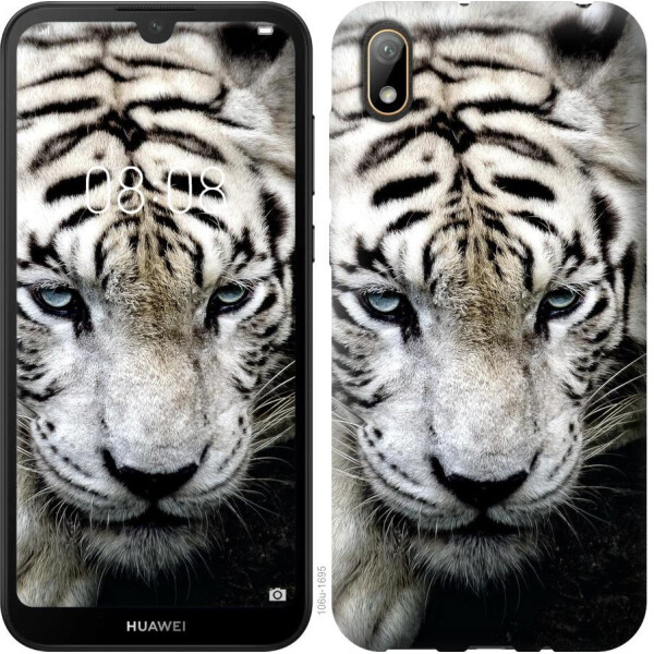 

Чехол на Huawei Y5 2019 Грустный белый тигр (04798)