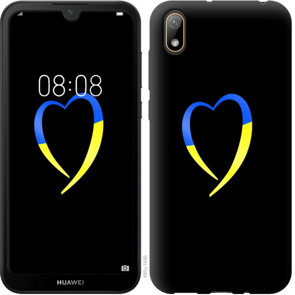 

Чехол на Huawei Y5 2019 Жёлто-голубое сердце (04798)