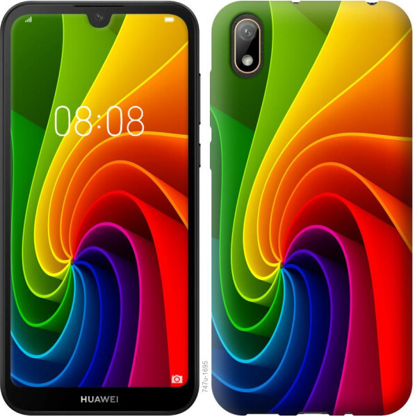 

Чехол на Huawei Y5 2019 Радужный вихрь (04798)