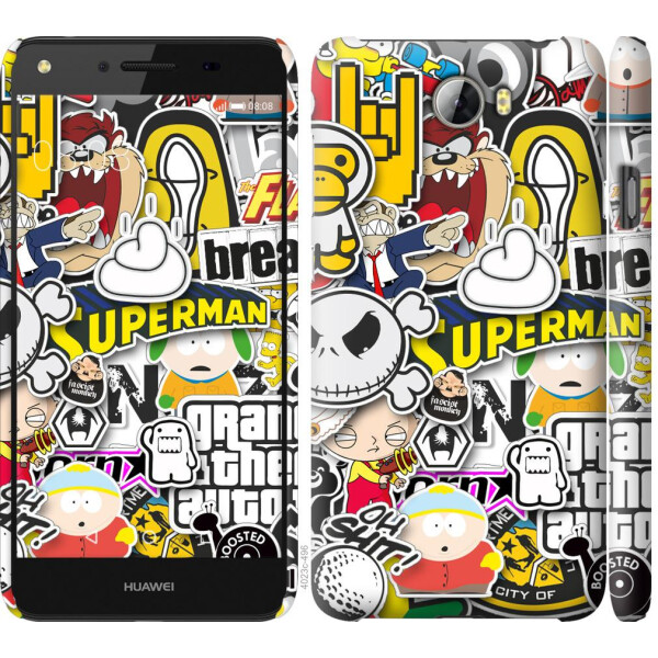 

Чехол на Huawei Y5 II Popular logos (04798)