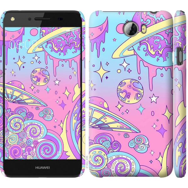 

Чехол на Huawei Y5 II Розовая галактика (04798)
