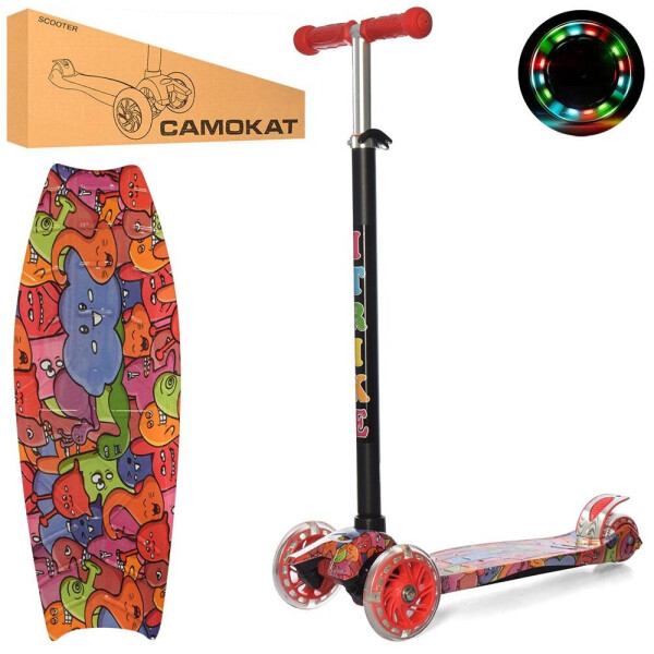 

Самокат JR 3-055-1-WP4 MAXI красный iTrike