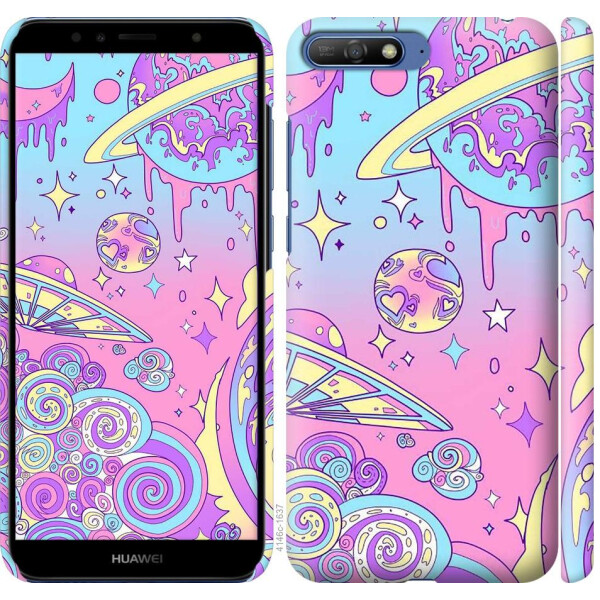 

Чехол на Huawei Y6 2018 Розовая галактика (04798)