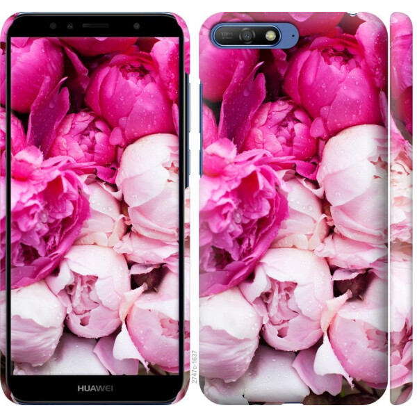 

Чехол на Huawei Y6 2018 Розовые пионы (04798)