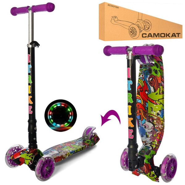 

Самокат JR 3-003-1-WP5 MAXI фиолетовый iTrike