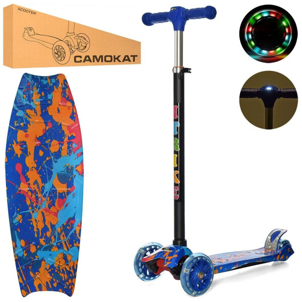

Самокат JR 3-055-L-WP3 MAXI синий iTrike