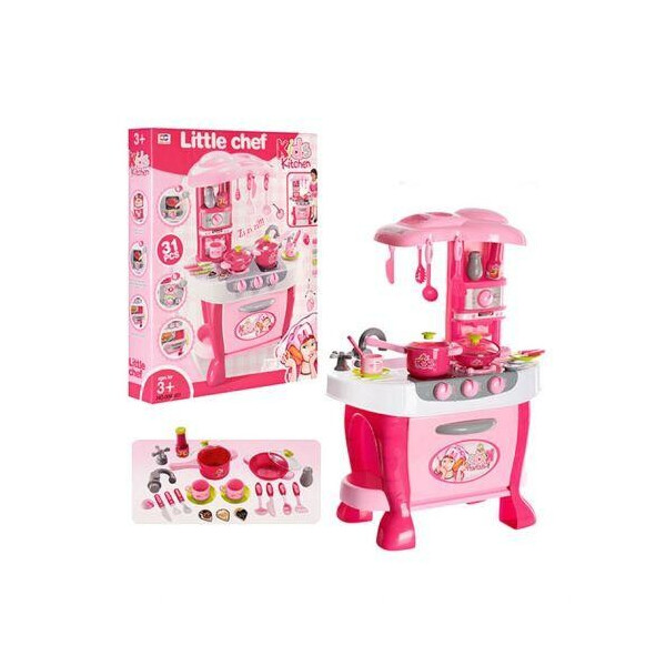 

Кухня с плитой и набором посуды ''Little chef'' 008-801A