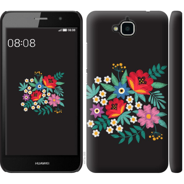 

Чехол на Huawei Y6 Pro Вышитые цветы (04798)