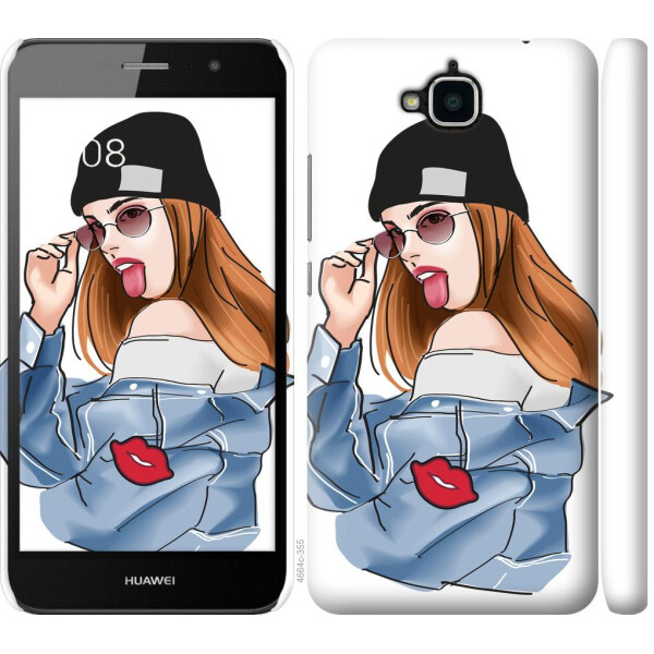 

Чехол на Huawei Y6 Pro Девушка v3 (04798)