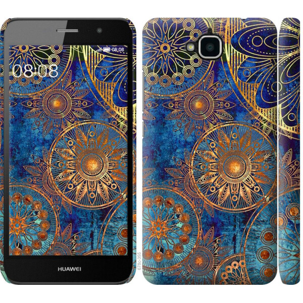 

Чехол на Huawei Y6 Pro Золотой узор (04798)