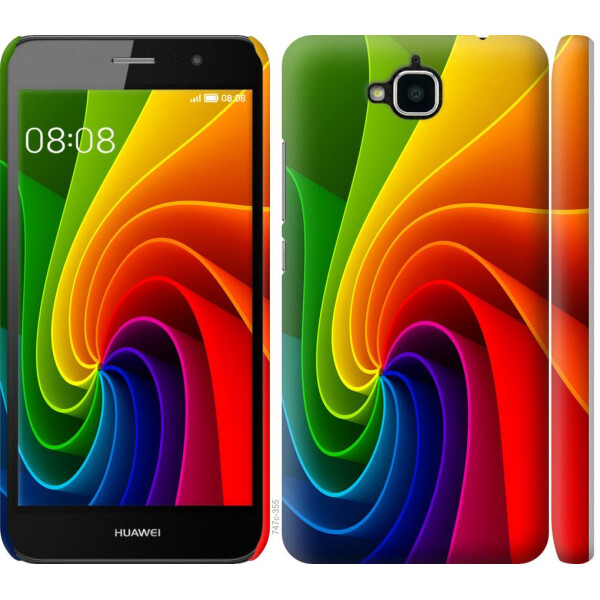 

Чехол на Huawei Y6 Pro Радужный вихрь (04798)