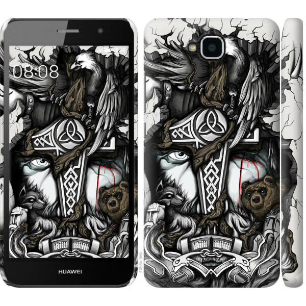 

Чехол на Huawei Y6 Pro Тату Викинг (04798)