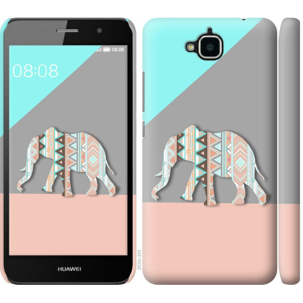 

Чехол на Huawei Y6 Pro Узорчатый слон (04798)