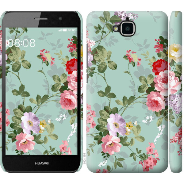

Чехол на Huawei Y6 Pro Цветочные обои 2 (04798)