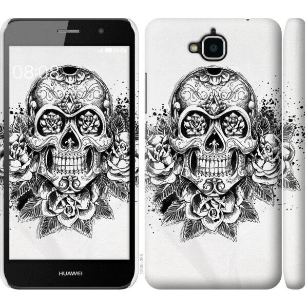 

Чехол на Huawei Y6 Pro Череп и розы (04798)