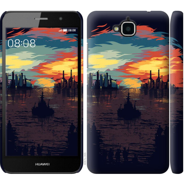 

Чехол на Huawei Y6 Pro Череп-абстракция (04798)