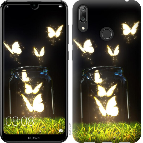 

Чехол на Huawei Y7 2019 Светящиеся бабочки (04798)