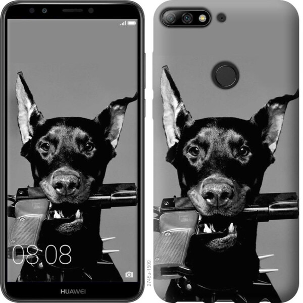 

Чехол на Huawei Y7 Prime 2018 Доберман (04798)