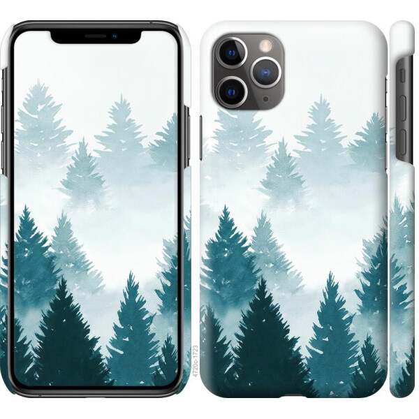 

Чехол на iPhone 11 Pro Max Акварельные Елки (04798)