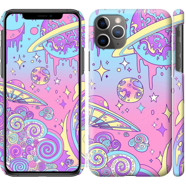 

Чехол на iPhone 11 Pro Max Розовая галактика (04798)