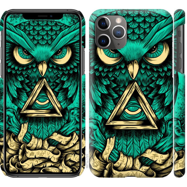 

Чехол на iPhone 11 Pro Max Сова Арт-тату (04798)