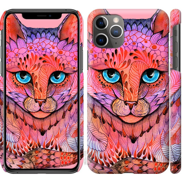 

Чехол на iPhone 11 Pro Max Узорчатая кошка (04798)