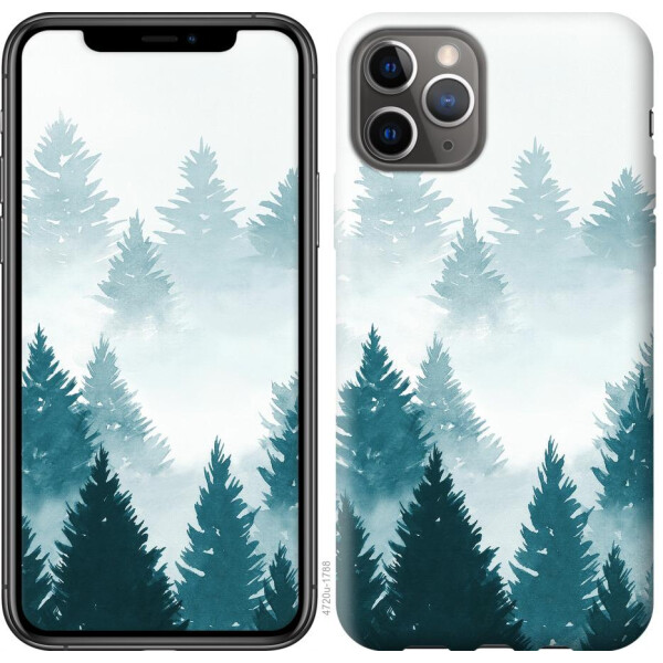 

Чехол на iPhone 11 Pro Акварельные Елки (04798)