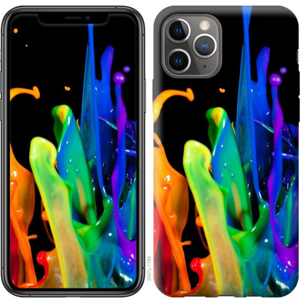 

Чехол на iPhone 11 Pro брызги краски (04798)