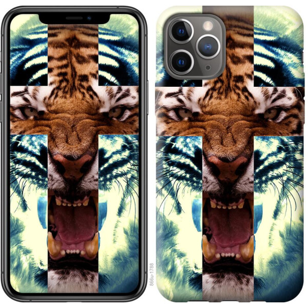 

Чехол на iPhone 11 Pro Злой тигр (04798)