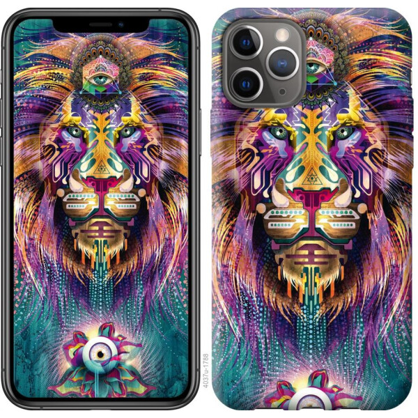 

Чехол на iPhone 11 Pro Люминесцентный лев (04798)