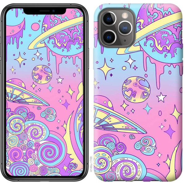 

Чехол на iPhone 11 Pro Розовая галактика (04798)