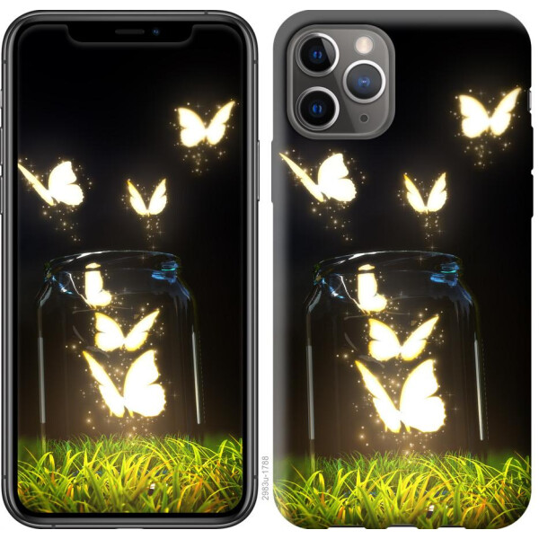 

Чехол на iPhone 11 Pro Светящиеся бабочки (04798)